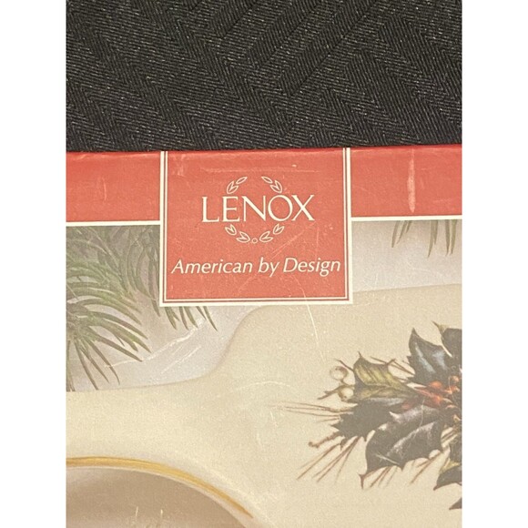Lenox Winter Greetings Dessert Server new in open box Christmas winter cardinal - Picture 2 of 10